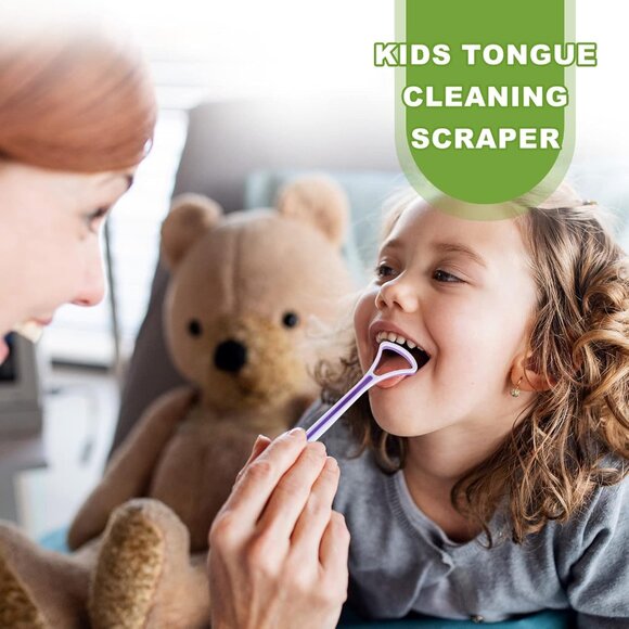 Life Time Tongue Cleaner scraper plastic adult and kids 4pcs Life Time - Picture 5 of 7